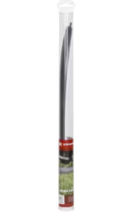 Kramp Titanium Power® trimmera aukla Ø 4 mm, 42 cm (13 gab.), kvadrātveida, pelēka